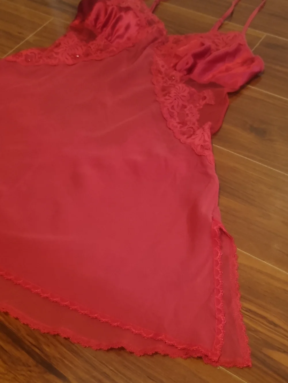 VICTORIA'S SECRET Vintage Babydoll Slip Dress Red Size Small - Picture 6 of 12
